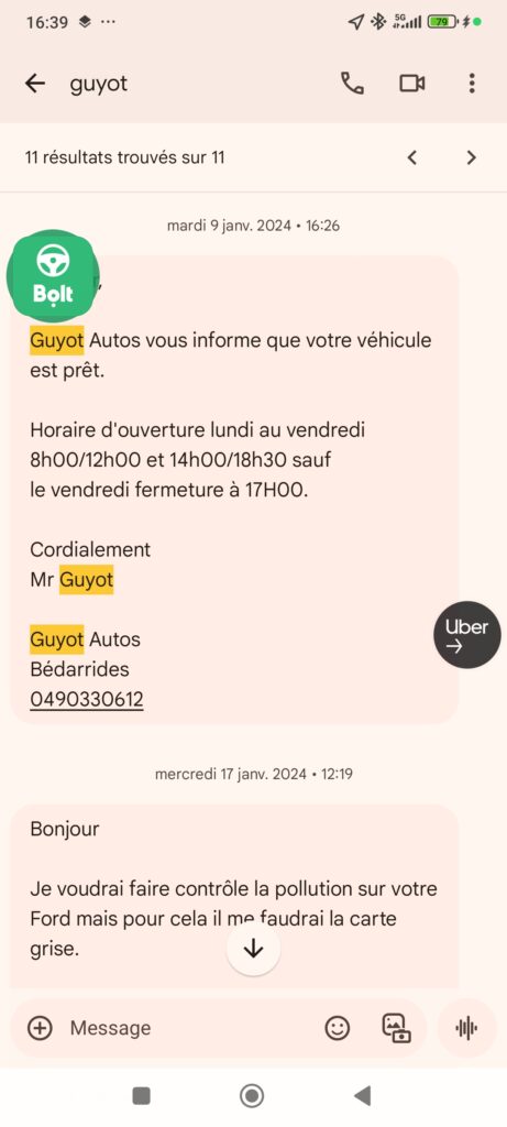 échec au controle technique 