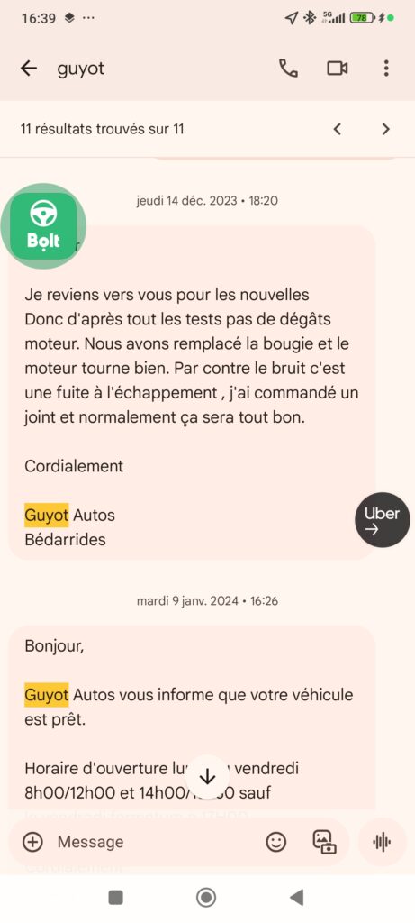 conversation bougie exploser pas de degat